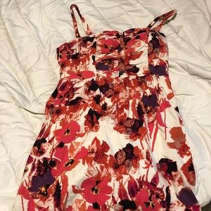 Floral Cut out back Summer Dress